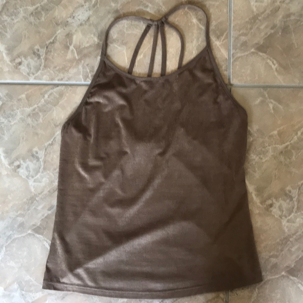 Suede Camel Top